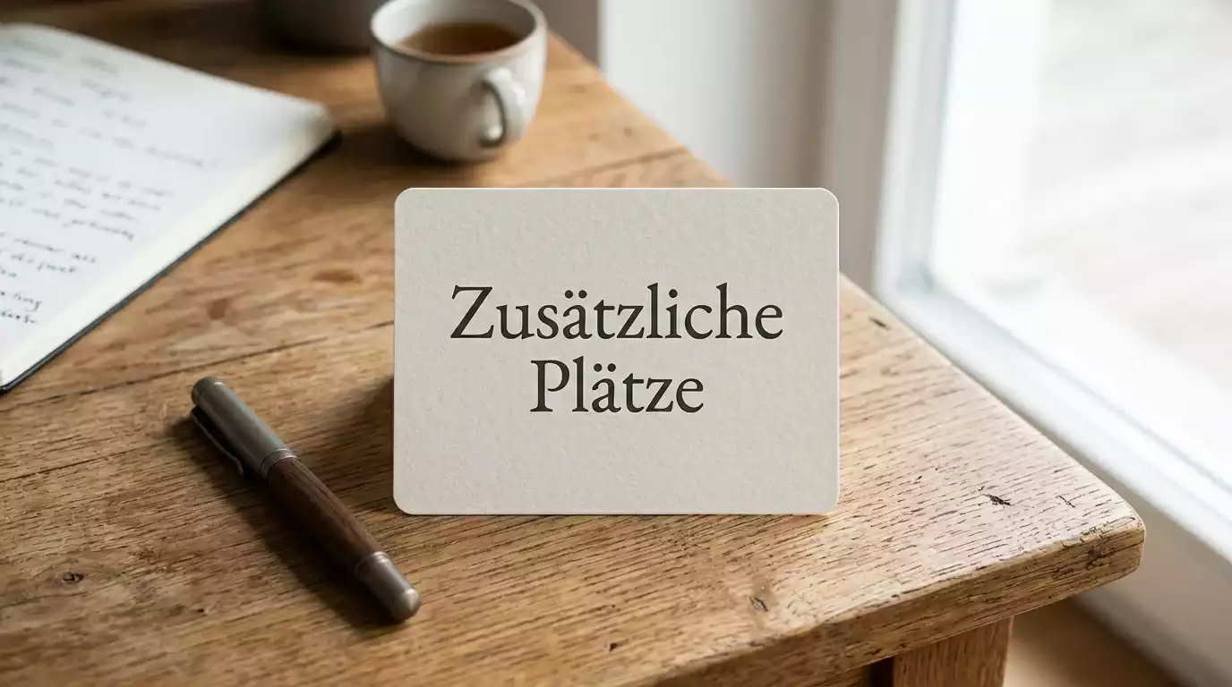 Generisches Werbeplakat mit dem Begriff Extra Places