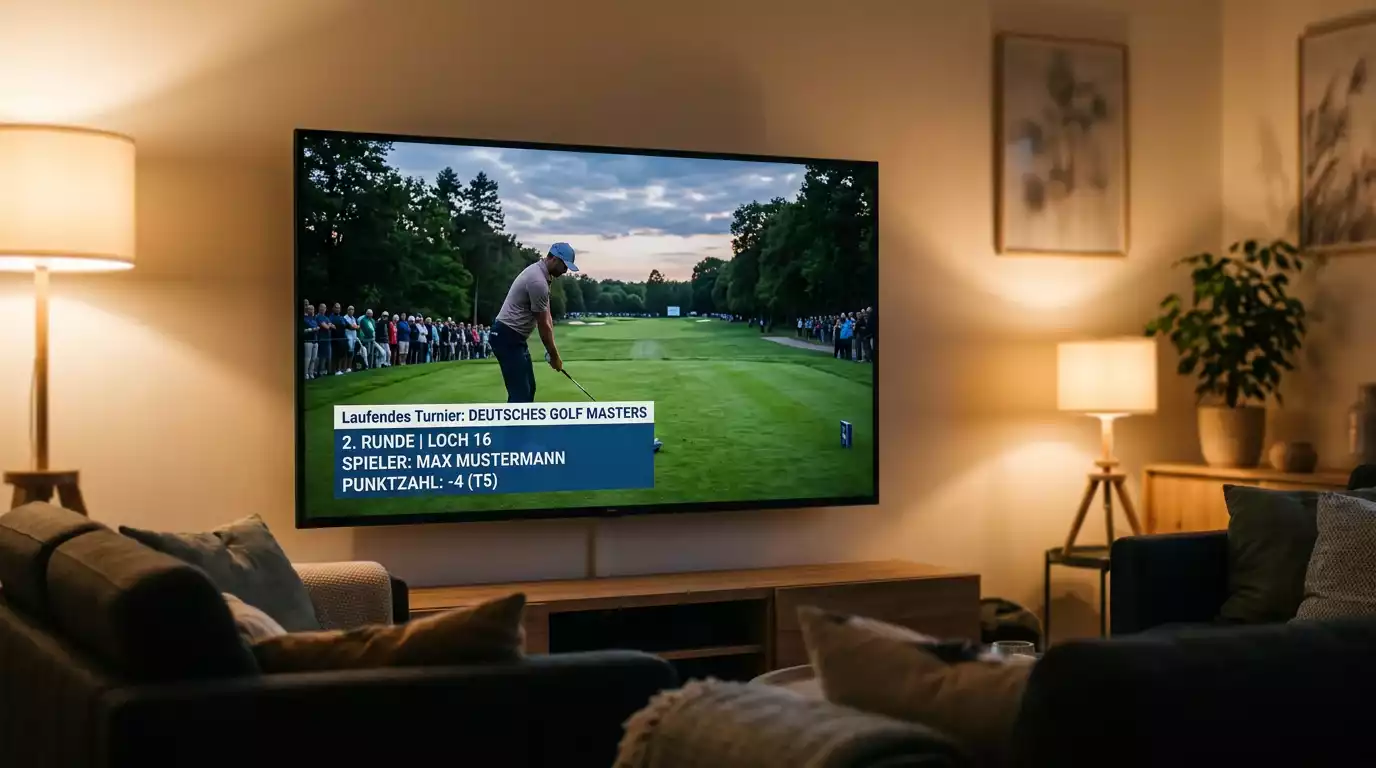 Golf-Übertragung am frühen Abend im deutschen TV