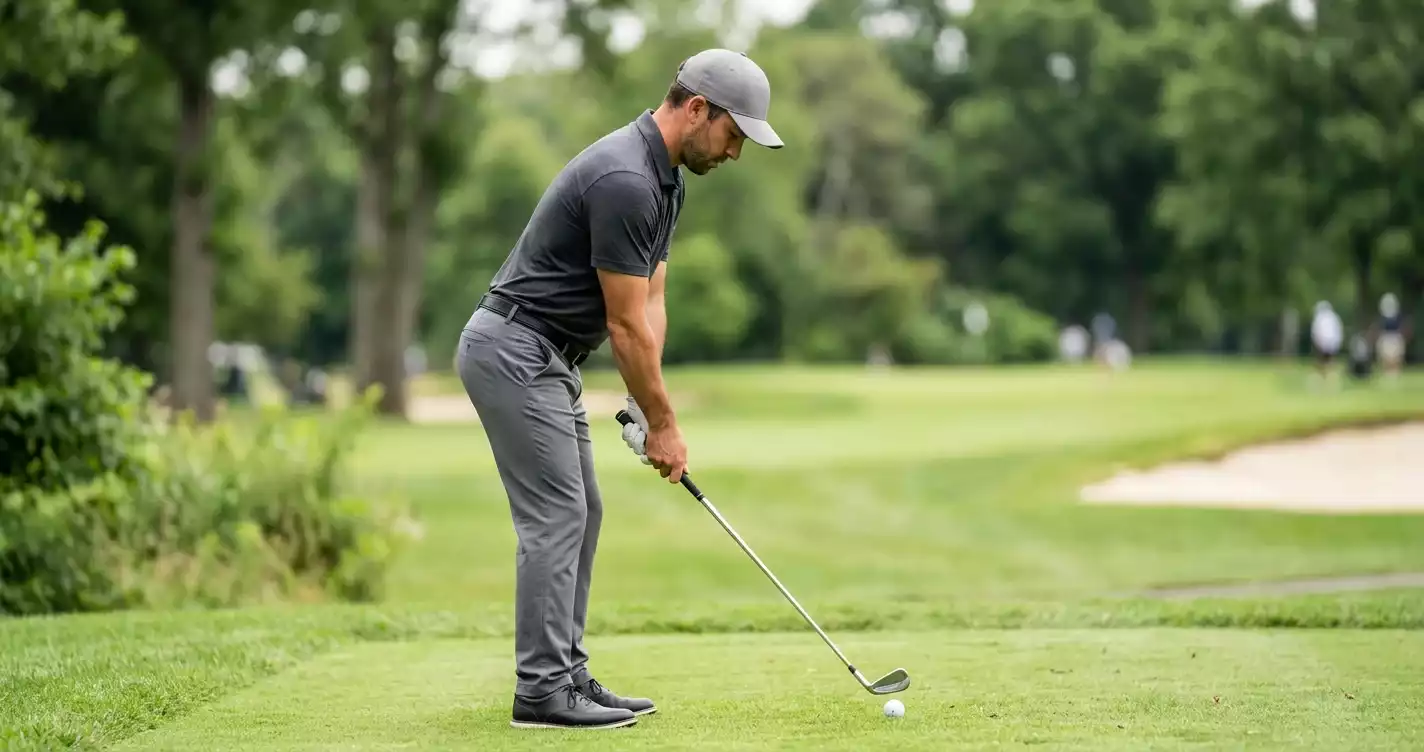 PGA-Tour-Profi konzentriert vor dem Schlag