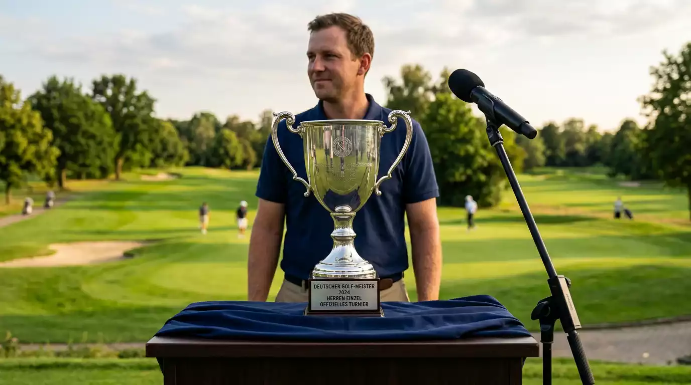 Tour-Sieger-Trophäe bei der Siegerehrung
